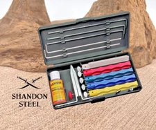 Lansky Professional System 5 Stone Ceramic Knife Sharpener Kit with Honing Oil