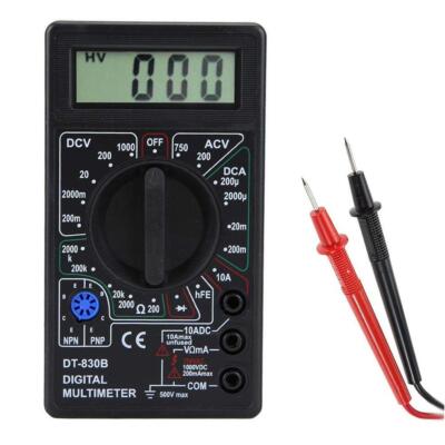 Multimeter Battery Tester Mini Digital Voltmeter Ammeter Continuity Tester New