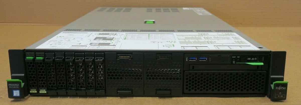 Fujitsu Primergy RX2540 M4 2x 12C Gold 5118 2.3GHz 32GB Ram 2x