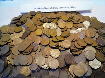 Lincoln Cents - Any 10 Philadelphia Coins 1915-1958  *READ EXCEPTIONS*  (01B-50)