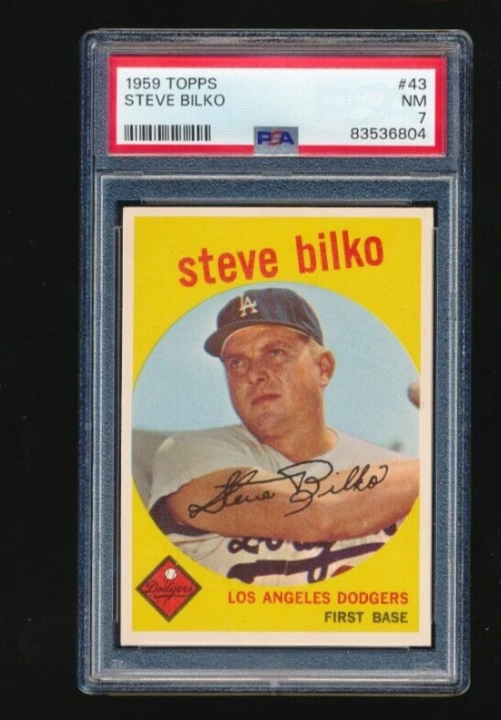 Steve Bilko trading card