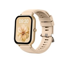 Smart Watch IP67 Waterproof for Android iOS, Sport Body Health Monitor, Beige