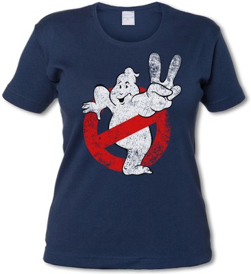 VINTAGE GHOSTBUSTERS II LOGO WOMAN T-SHIRT - The Real Marshmallow Movie Slimer | eBay