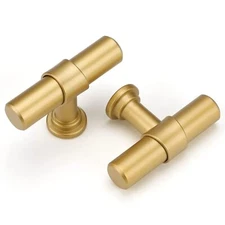 12 Pack Gold Cabinet Knobs Brushed Brass Cabinet Knobs Kitchen Cabinet Knobs ...