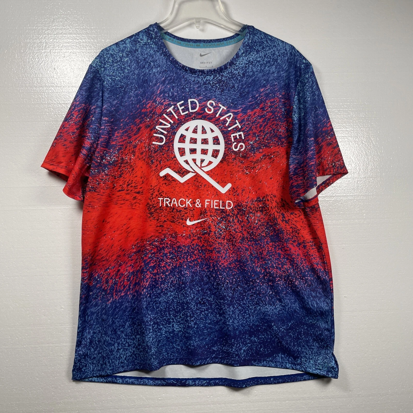 Nike Miler Team USA Edition Running Top Dri-Fit Track & Field Mens L UPF40 NWT