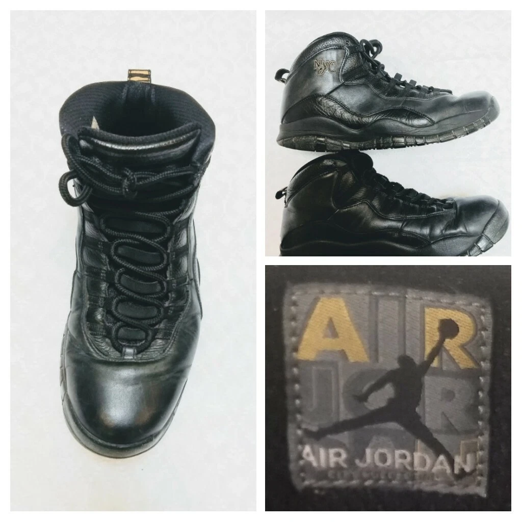 Sneakers da atletica nere Air Jordan retrò 10 NYC taglia 13 BP