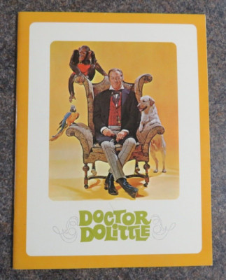 DOCTOR DOLITTLE ORIGINAL 1967 KINO FILM SOUVENIR BROSCHÜRE Rex Harrison 1. Aufl.