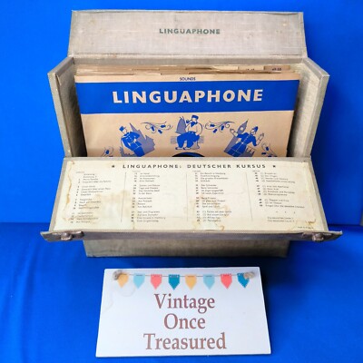 Vintage Linguaphone German Language Course 78RPM Box Set Complete