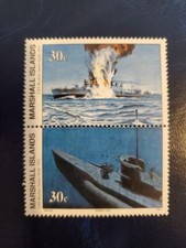 MARSHALL ISLANDS WW2 WWII Commemorative #286-287 Sinking of the Reuben James MNH