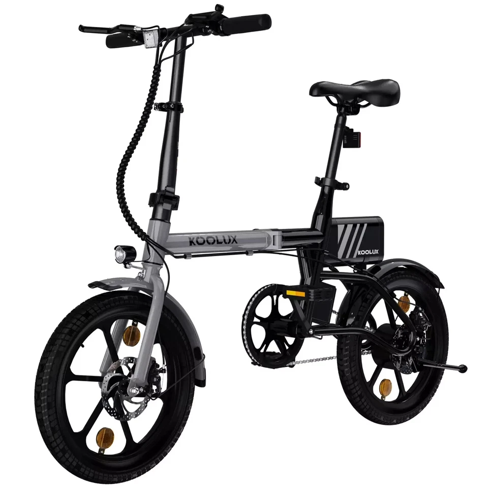KOOLUX X1 16" Folding Electric Bike 250W 36V 6.0Ah Battery E-Bike 60km Range - Image 3 of 4