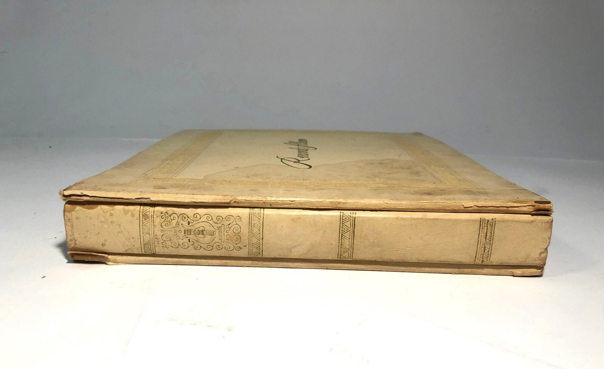 Vintage 1940's 78 RPM Record Album Holder & 9 - 78 RPM Records