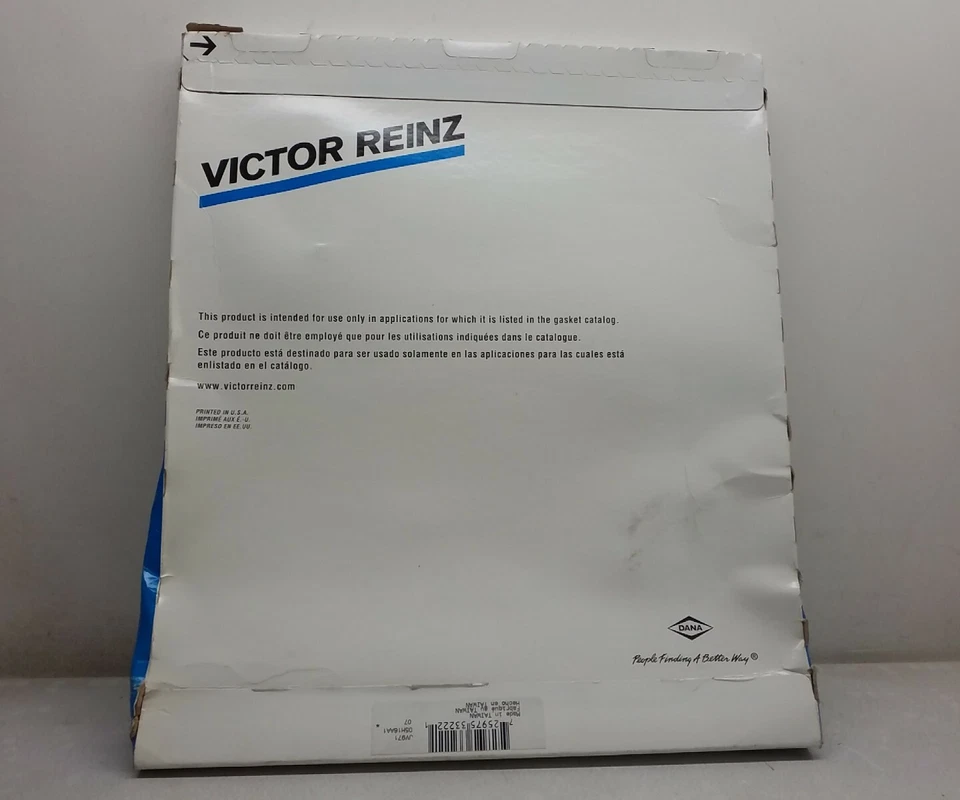 Juego de juntas de cubierta de distribución de motor automotriz JV971 Victor Reinz JV971 Foto 2 de 3