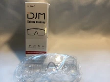 DJM 4.0 Safety Glasses Goggles w/ Clear Scratch Resistant Side Shields Anti-Fog