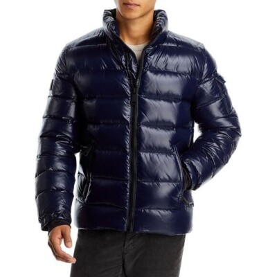 V8817 Dark Marine Men's Trail Down Puffer Coat Jacket Size XL