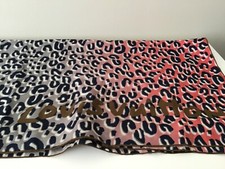 Authentic Louis Vuitton Steven Sprouse Leopard print Gradient large silk scarf