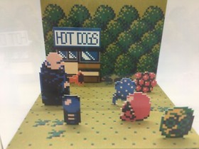 Fester's Quest Addam's Family NES Nintendo Shadow Box Diorama Cube