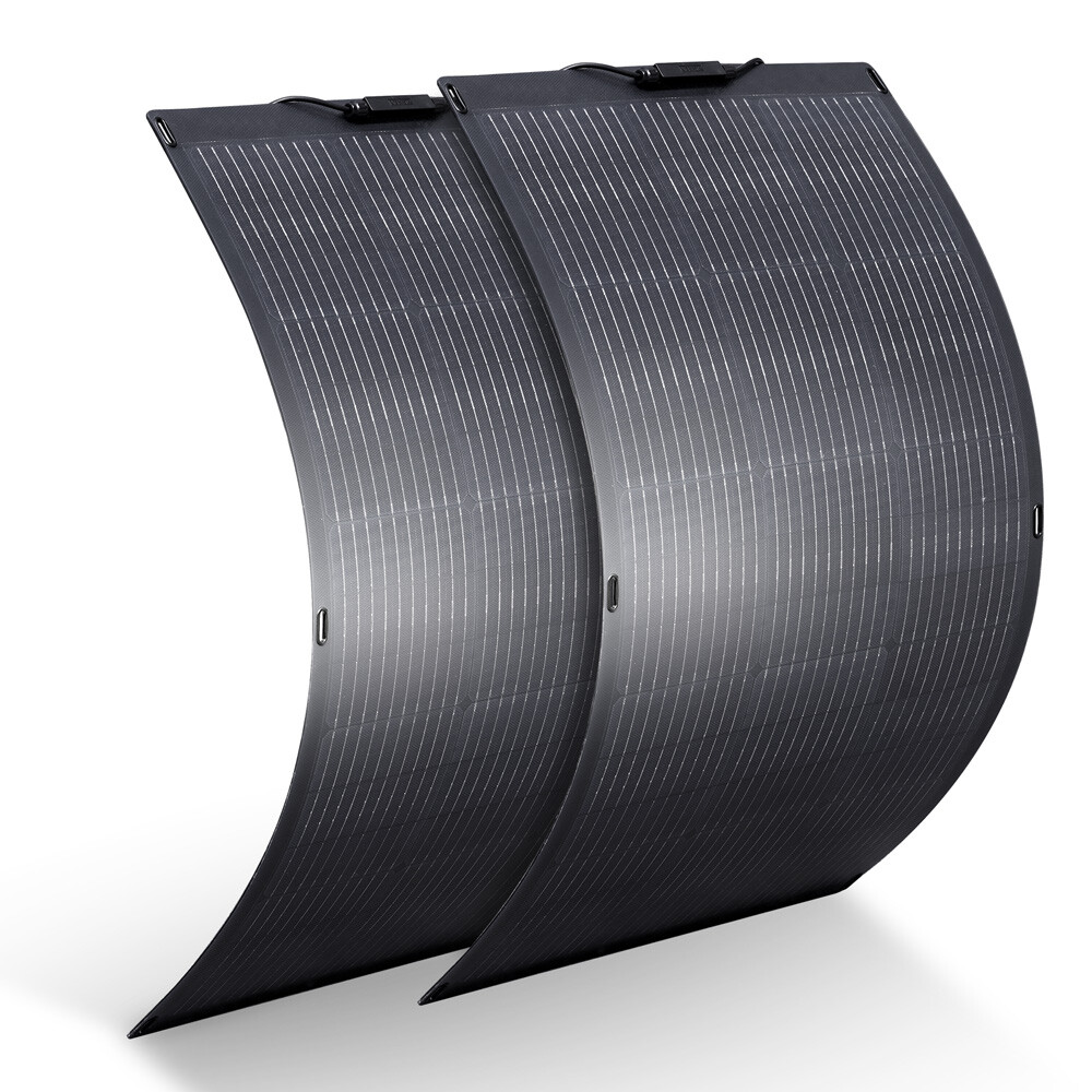ALLPOWERS 100W OR 200W Flexible Mono Solar Panel Efficiency IP68 For Roof Boat