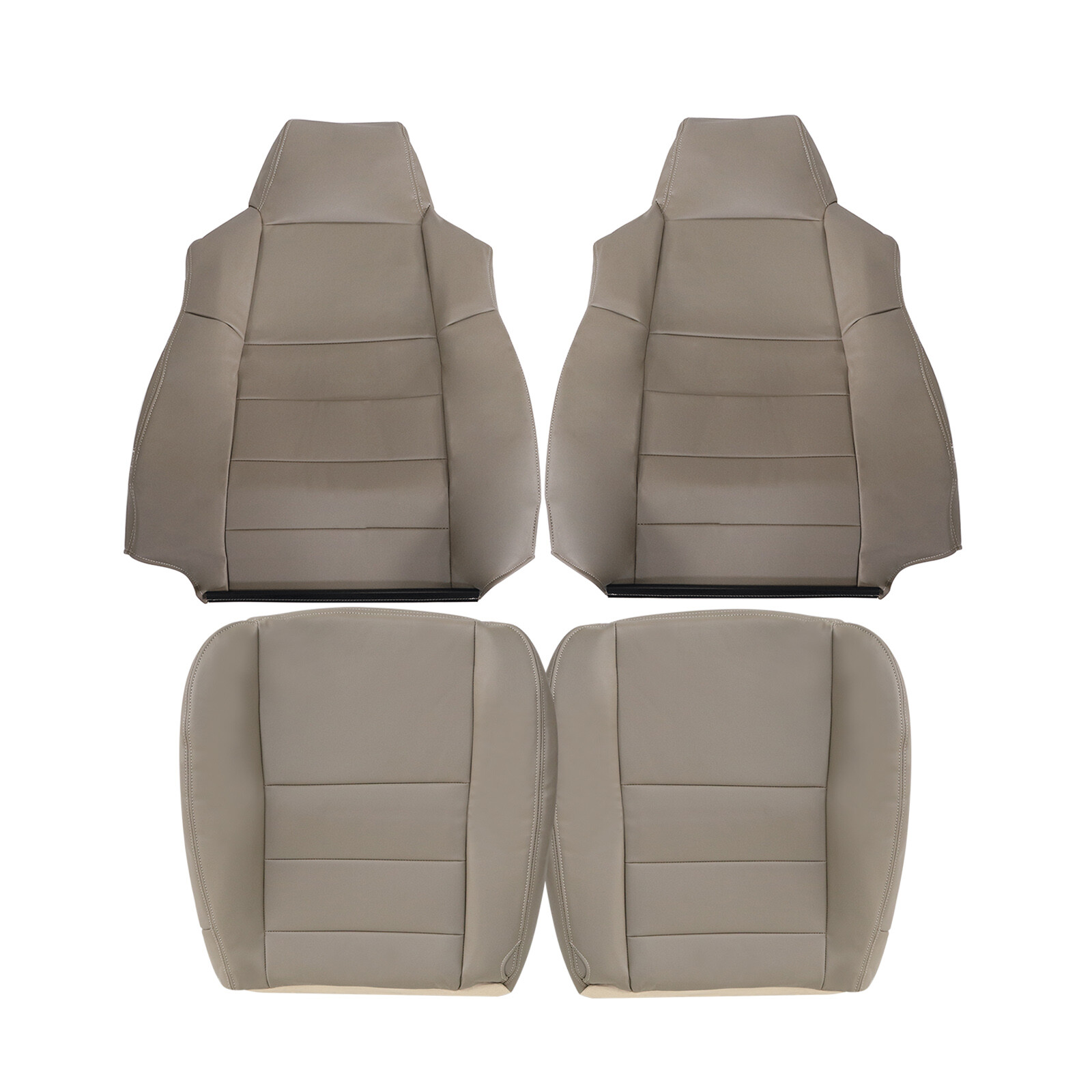 SUPER DUTY LARIAT REPLACEMENT FRONT SEAT COVERS TAN FOR 2002-2007 FORD F250 F350