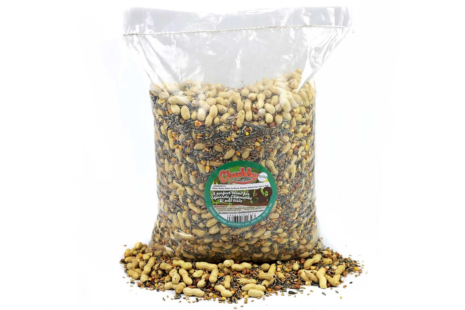 Chubby Forest Feast Squirrel and Chipmunk Food Natural Seed & Nut Mix 12.5kg