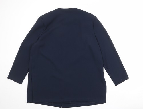 Reflections Womens Blue Jacket Blazer Size L - Picture 2 of 10