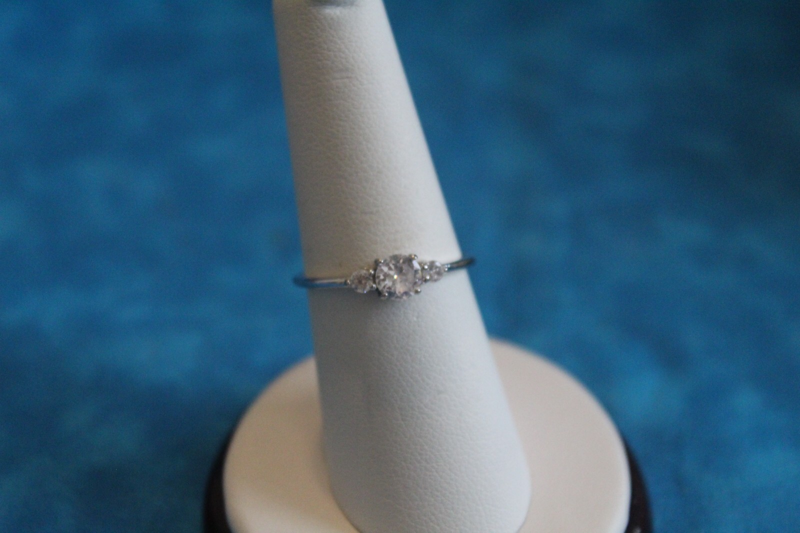 Crystal Sterling Silver Ring - image 1