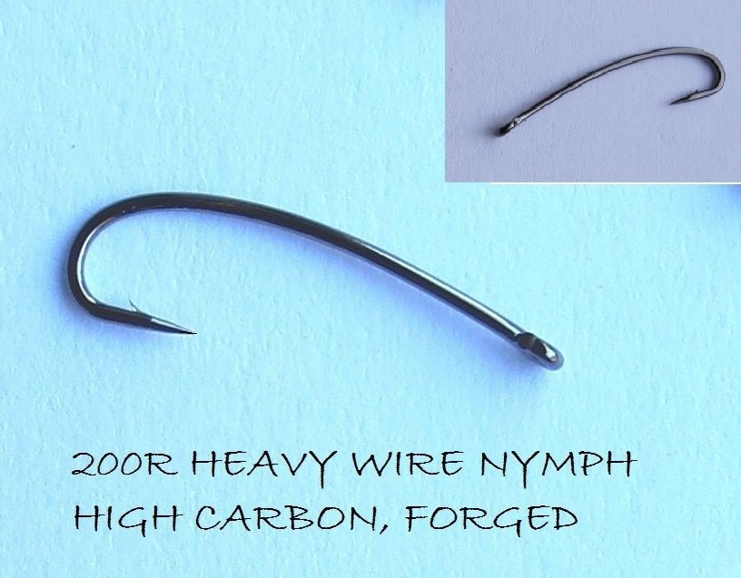 20) maruto c40hw (200r hw) heavy wire straight eye chironomid hooks #20-#12  | eBay