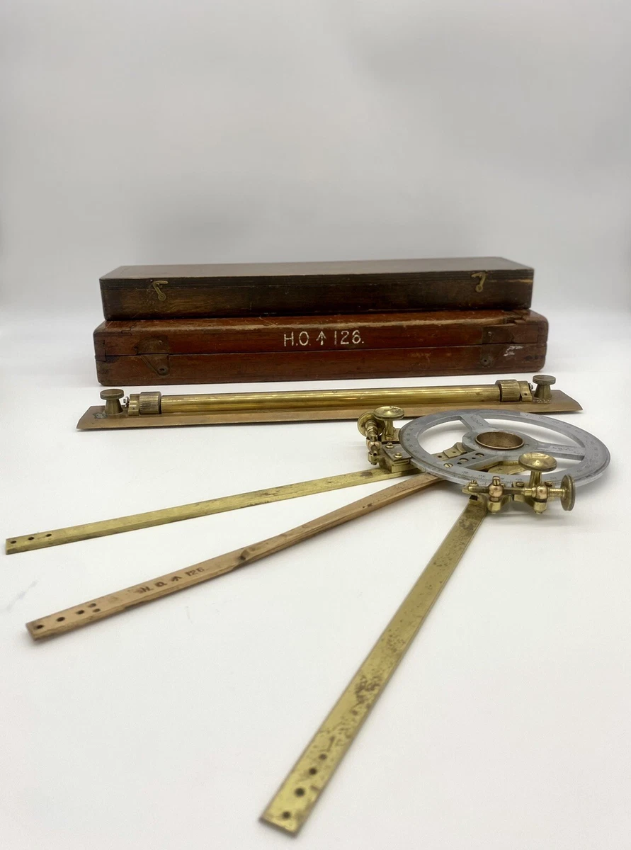 Antique Original WWI Antique Maritime Navigational Instruments for