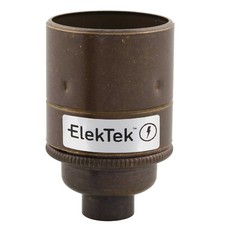 E27 Lamp Holder Edison ES Light Bulb Socket 10mm or 1/2" Bottom Mount UK ElekTek