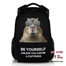 Boys Backpack for School - Kids Bookbag for Preschool Elementary - 1-1 Capybara
