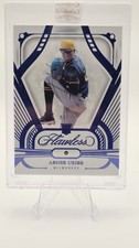 Panini 2024 Flawless Abner Uribe #19 Milwaukee Brewers Sapphire Parallel 04/15