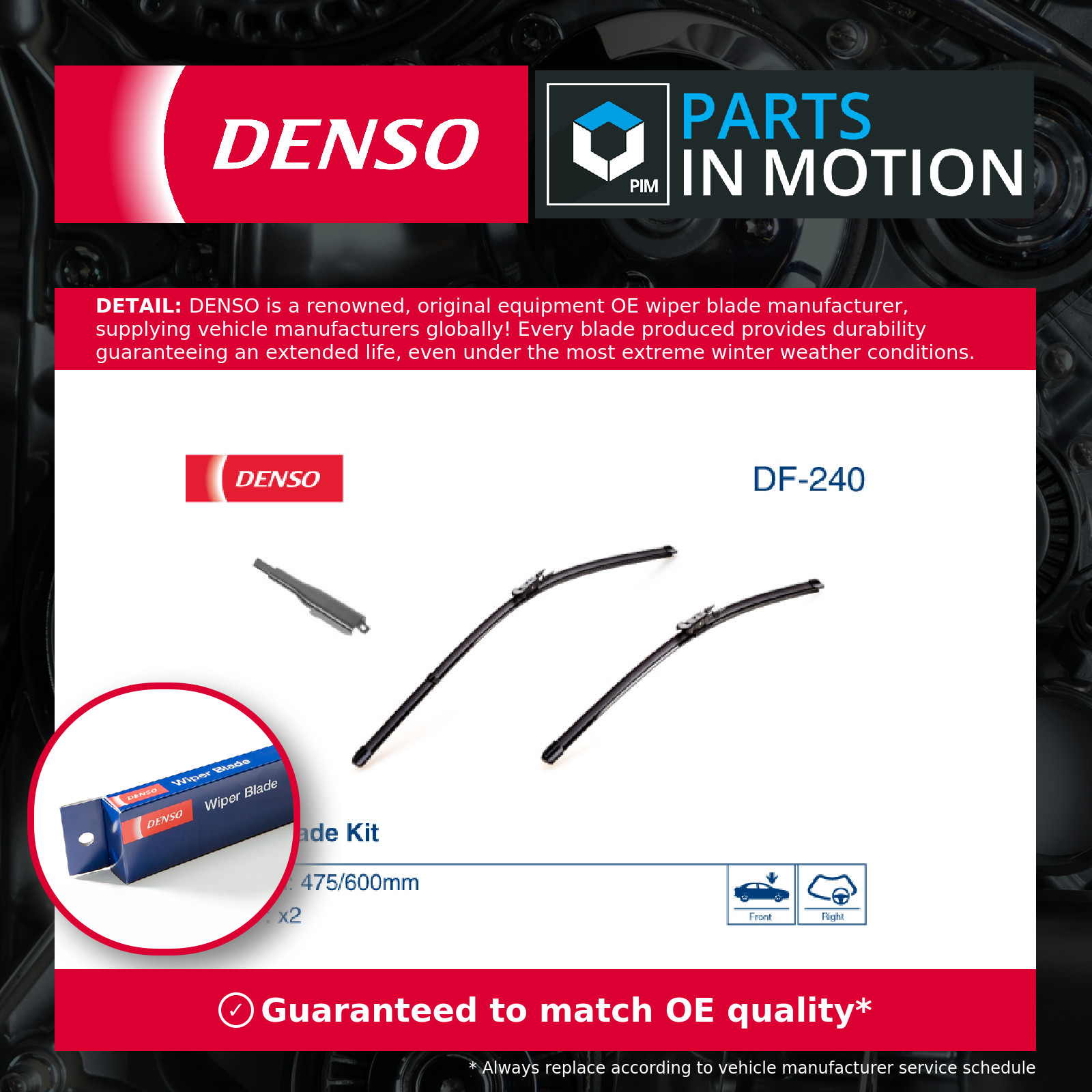 Wiper Blade fits MERCEDES A45 AMG W176 2.0 Front 13 to 15 M133.980 Windscreen