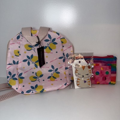 Kendall And Kylie MINI BACKPACK WITH STRAPS & handmade wallet and cat keychain