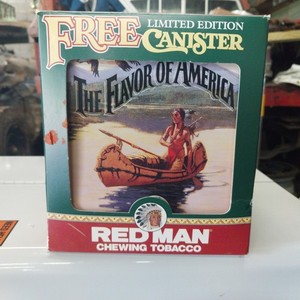 1992 Red Man Chewing Tobacco Tin The Flavor of America Limited Edition