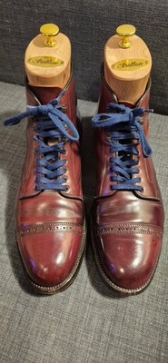 Alden 39628H Color 8 Shell Cordovan Perforated Cap Toe Boot