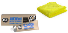K2 Aluchrom Felgen, Aluminium, Metall & Chrompolitur Paste 120g+ Mikrofasertuch