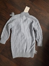 NWT Zara Girl's Light Blue Cable Knit Sweater, 6-7
