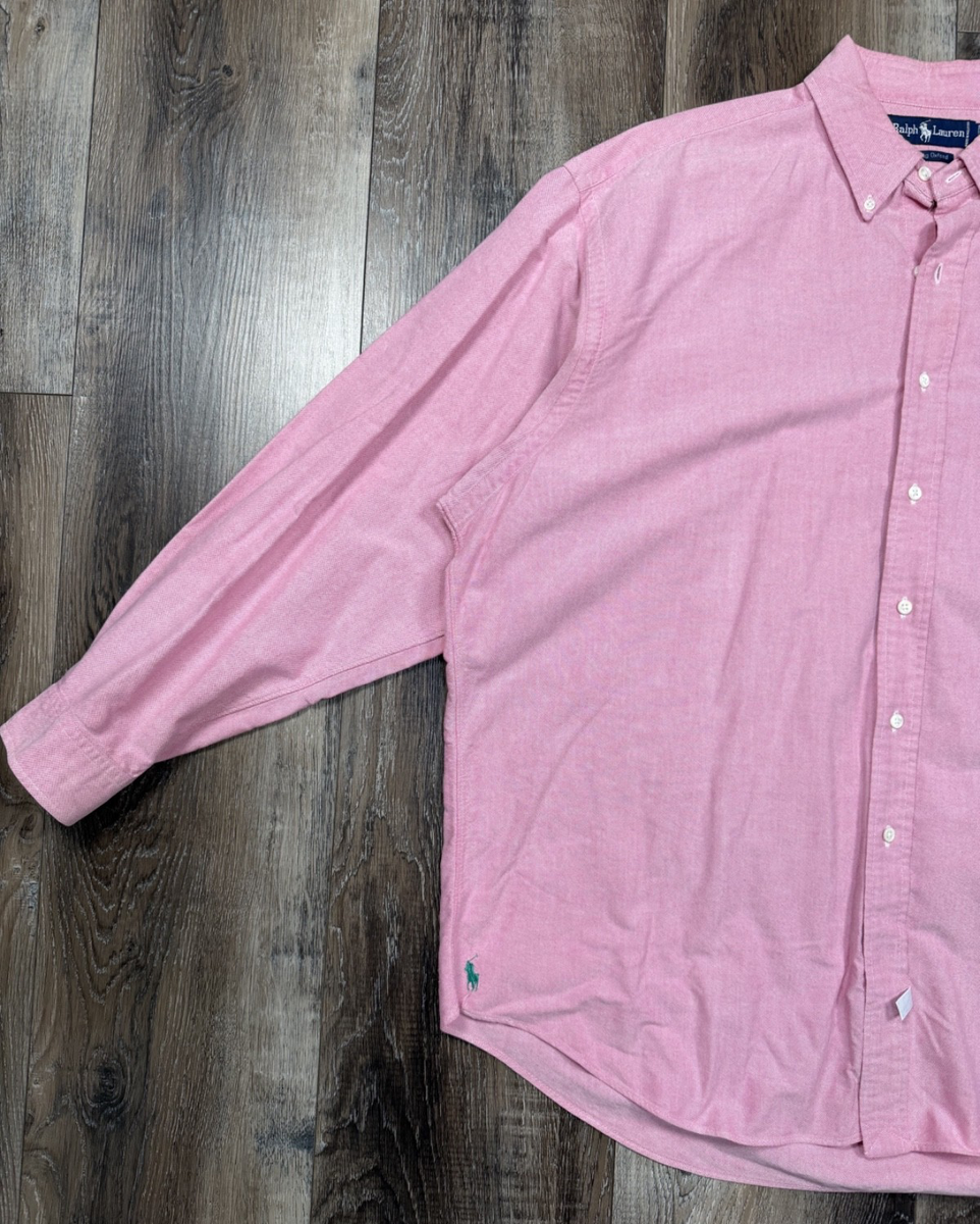 Shirt Big The Lauren Ralph ピンク M Shirt Big The Lauren Ralph M NEXTGENINVESTING | ピンクの通販 トップス