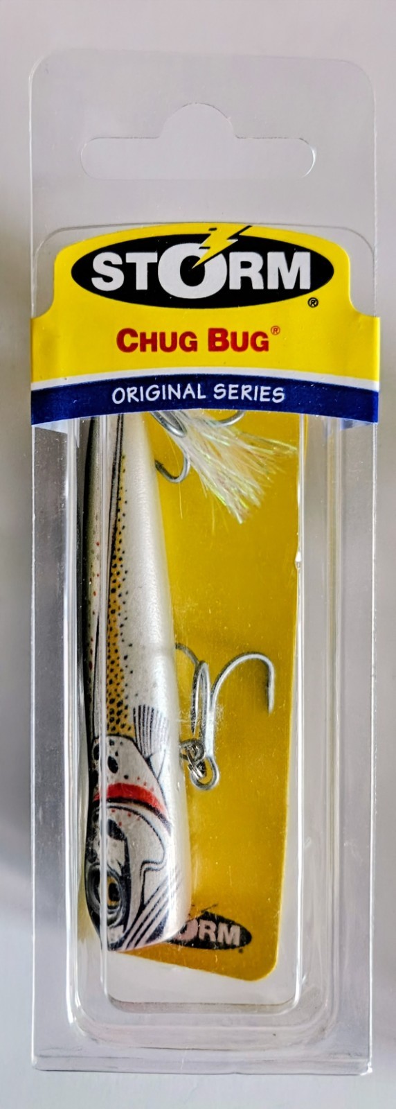 (4) Storm Chug Bug Saltwater O8 Topwater Poppers 3/8 oz, 3-1/4" Speckled Trout - Image 8
