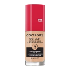 Covergirl Outlast Extreme Wear Full Coverage Liquid Foundation - 805 IVORY- 1 oz