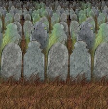 Graveyard Haunted House Halloween Party Hanging Decoration Insta-Theme Backdrop