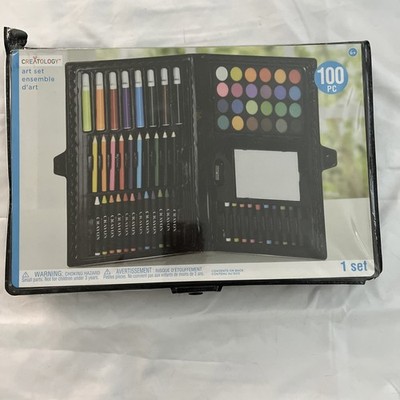 Set Creatology Art Pieces Kids 100 6+ Case Ages Crayons Storage Markers Pencils