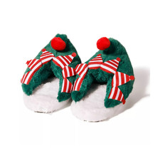 Target Christmas Elf Slippers Kids Size S/M 10-11T NEW Plush Elf Slippers  Gift