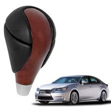 Bilisin Gear Shift Knob Compatible with Lexus ES300h ES350 GS300 Wood Grain