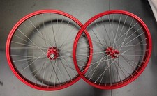 20x 1.75 36 Spoke Freewheel Alloy Red Bicyclebmx Wheel Set Sealed Bearings