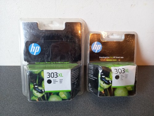 HP 303 XL LOT 2 CARTOUCHES ENCRE NOIR BLACK (2022 - 2023)