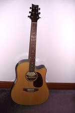 Ashton Electro Acoustic Guitar D35CEQNT with Gig bag