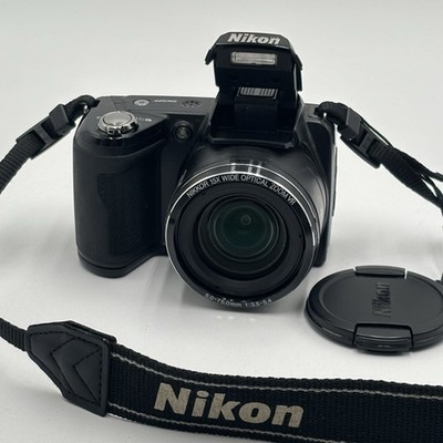 Nikon COOLPIX L110 Digital Camera Black 15x Wide Angle Optical
