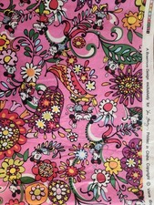 RARE Vera Bradley Disney Just Mousing Around multi Fabric 4.33 Yds Long 72 W NEW