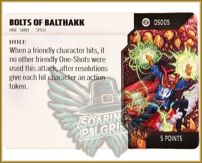 Marvel Heroclix  BOLTS OF BALTHAKK - OS005 - ONE SHOT CARD Strange Tales Set