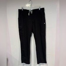 Figs Cargo jogger Pants in Black size large